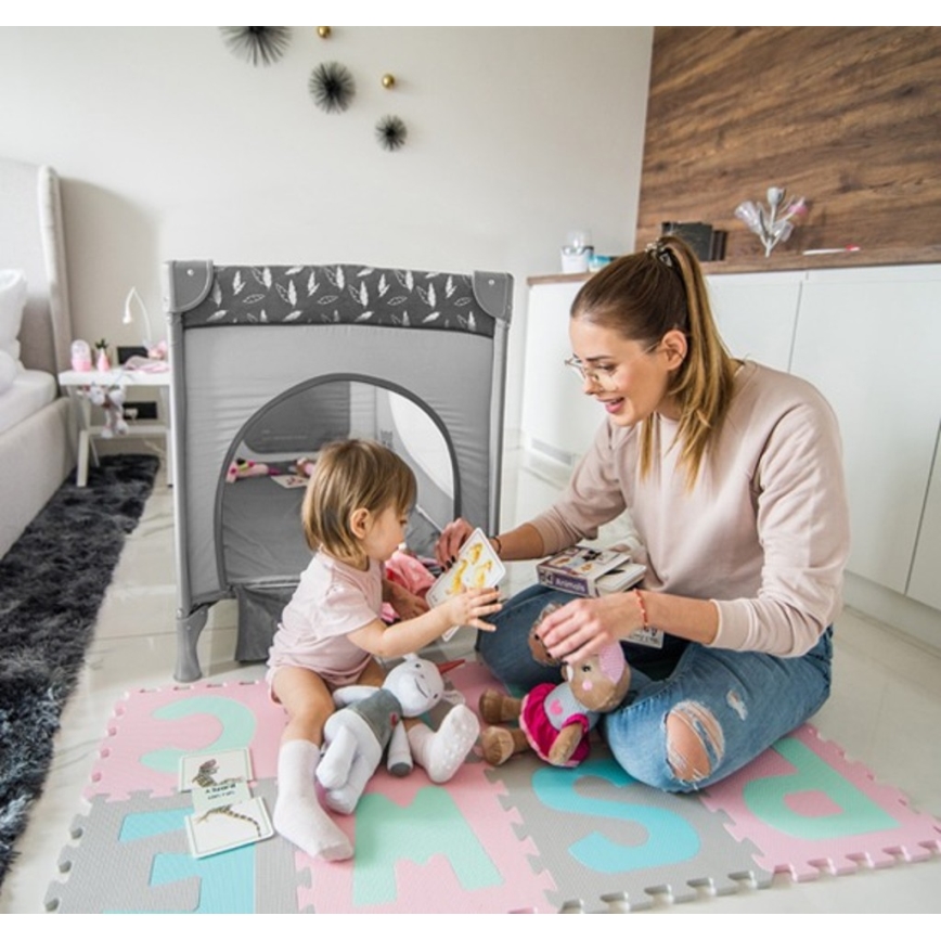 BabyOno - Παρκοκρέβατο BASIC γκρι