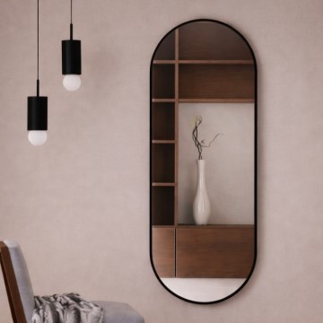Baltica Design - Καθρέφτης τοίχου TINY BORDER 140x60 cm μαύρος