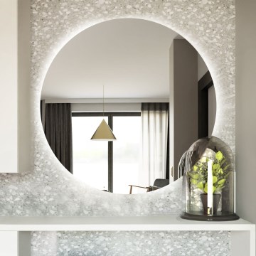 Baltica Design - LED επιτοίχιος καθρέφτης μπάνιου με ενσωματωμένο φωτισμό BRIGHT LED/15W/230V 6500K Ø 60 cm IP65