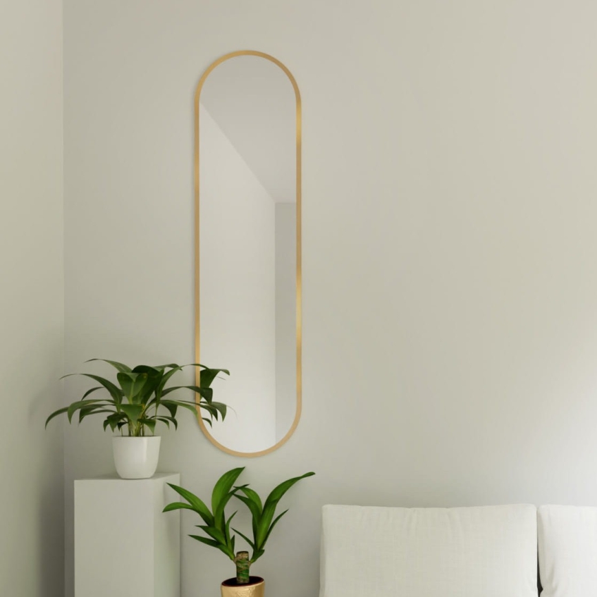 Baltica Design - Επιτοίχιος καθρέφτης TINY BORDER 155x40 cm σε χρυσό