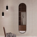 Baltica Design - Επιτοίχιος καθρέφτης TINY BORDER 155x40 cm μαύρος