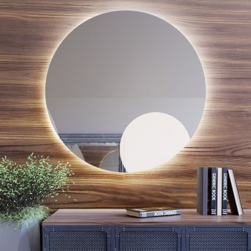 Baltica Design - Επιτοίχιος καθρέφτης μπάνιου με φωτισμό LED BRIGHT LED/15W/230V 4500K Ø 60 cm IP65