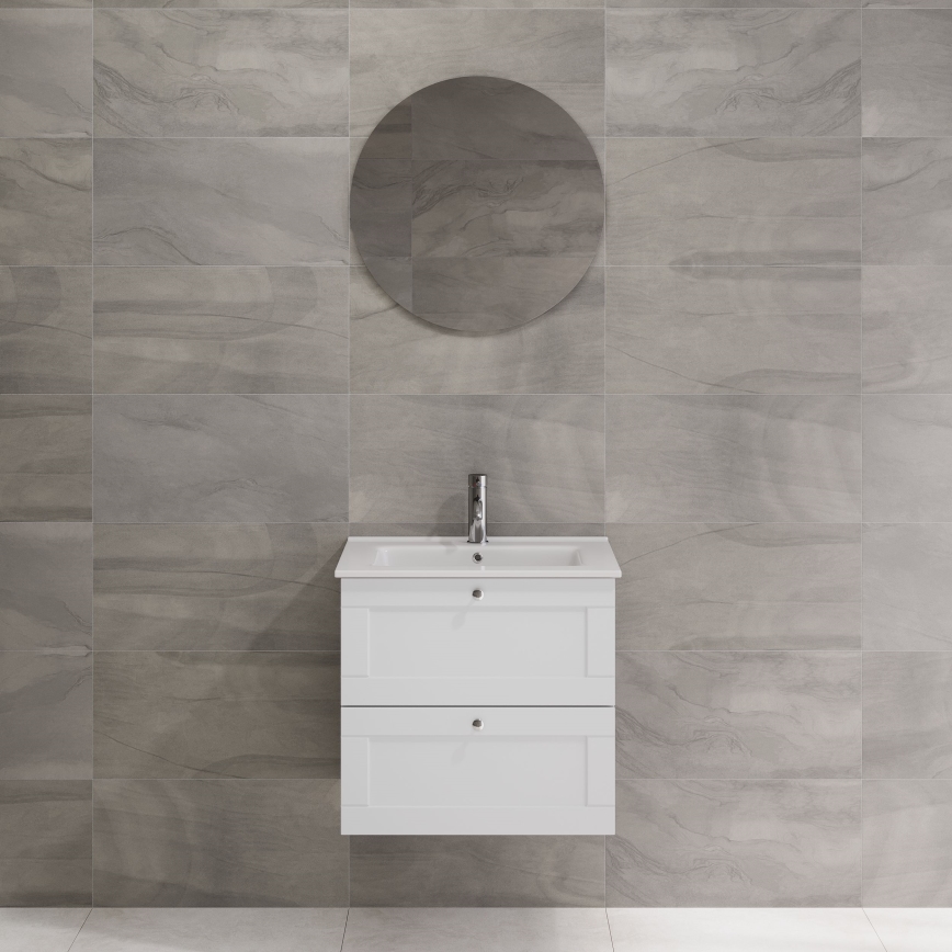 BATH DELUXE 01-060-00-58-00 - Μπάνιου καθρέφτης NORDBORG διάμετρος 60 cm