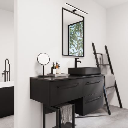 BATH DELUXE 01-060-05-02-00 - Μπάνιου καθρέφτης BORGSTED 60x80 cm μαύρο
