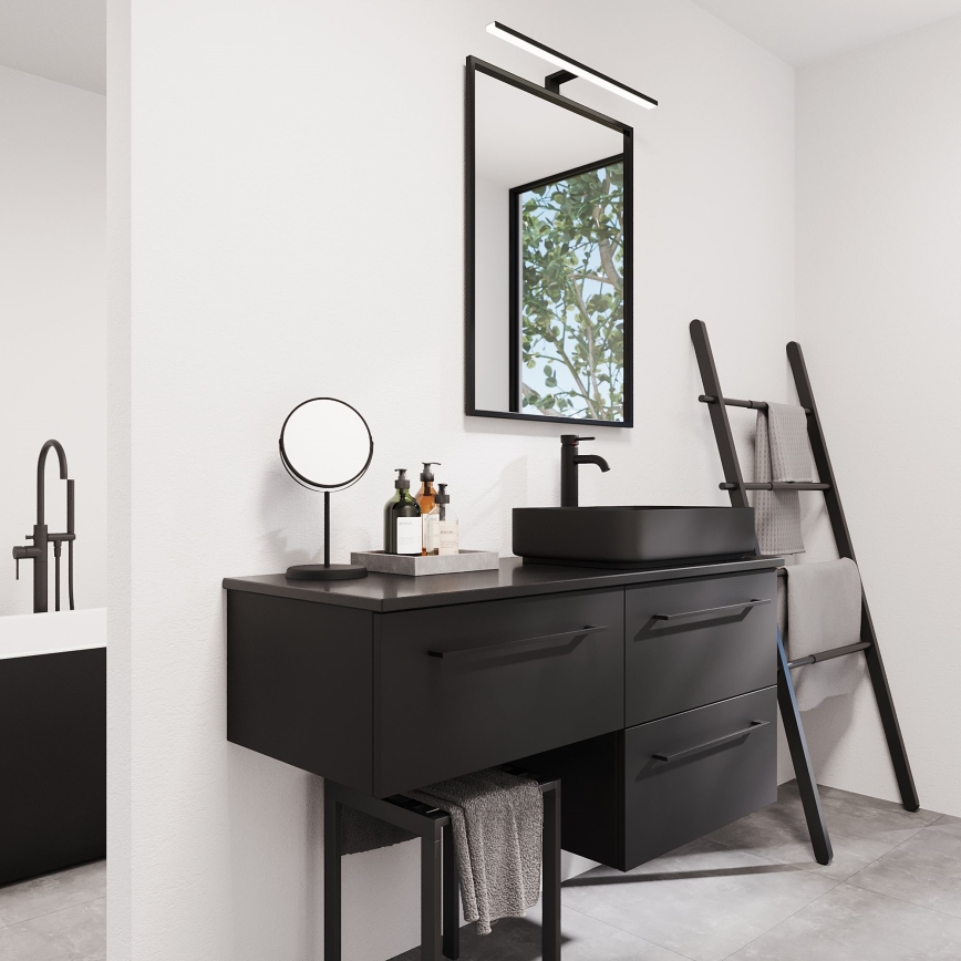BATH DELUXE 01-060-05-02-00 - Μπάνιου καθρέφτης BORGSTED 60x80 cm μαύρο