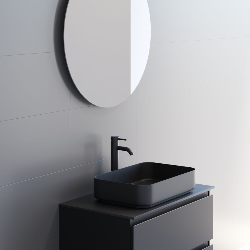 BATH DELUXE 01-080-00-58-00 - Μπάνιου καθρέφτης NORDBORG διάμετρος 80 cm
