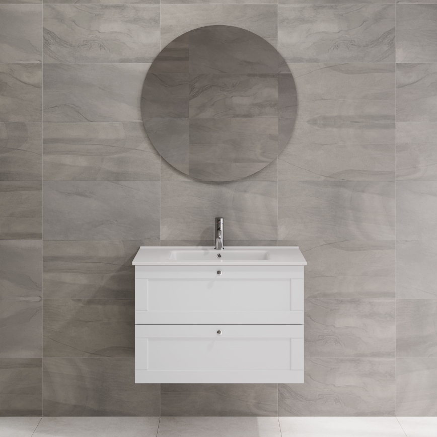 BATH DELUXE 01-080-00-58-00 - Μπάνιου καθρέφτης NORDBORG διάμετρος 80 cm