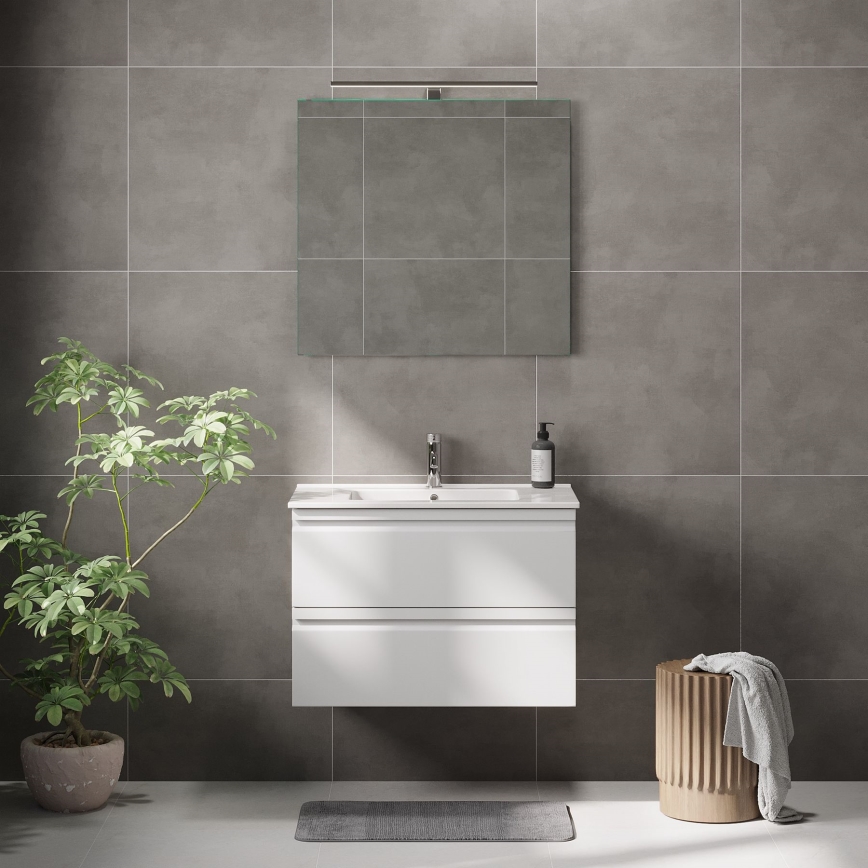 BATH DELUXE 01-080-01-58-00 - Μπάνιου καθρέφτης NORDBORG 80x75 cm