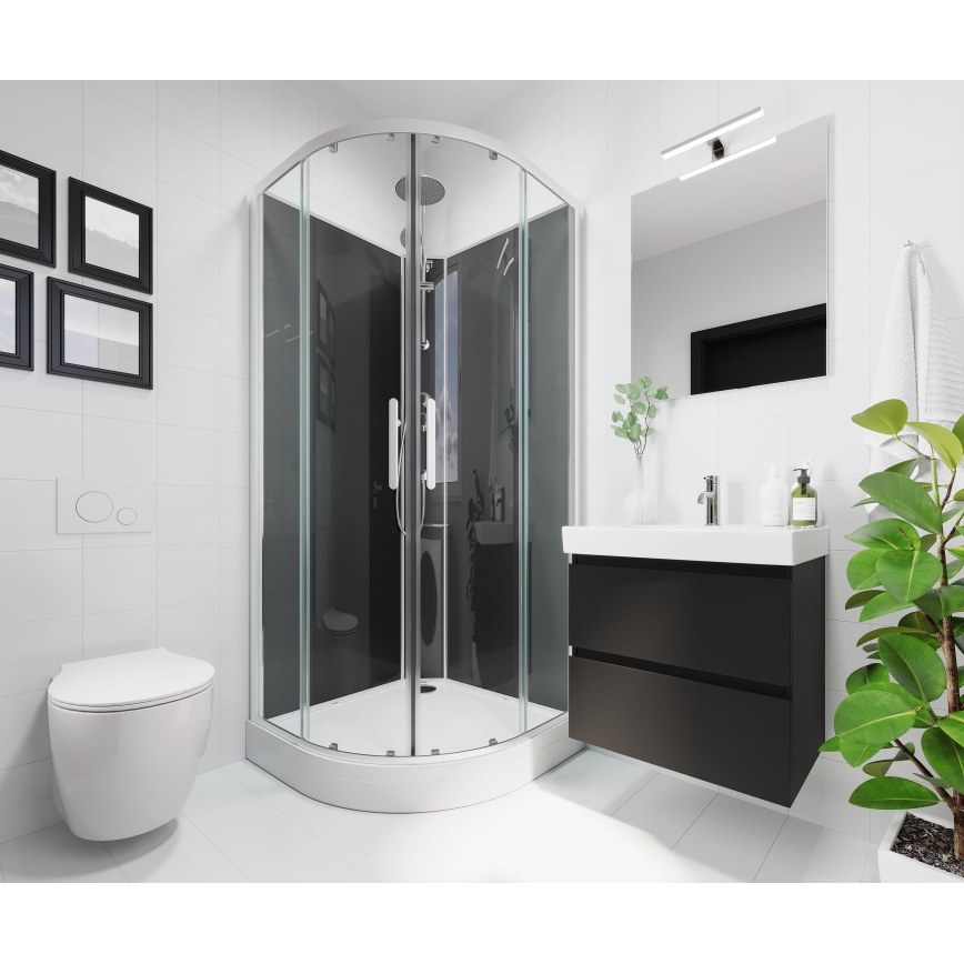 BATH DELUXE 01-080-01-58-00 - Μπάνιου καθρέφτης NORDBORG 80x75 cm