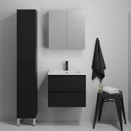 BATH DELUXE 04-030-63-02-01 - Ντουλάπι μπάνιου KENWOOD 186 cm ματ μαύρο