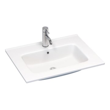 BATH DELUXE 06-060-27-11-00 - Εντοιχισμένος νιπτήρας HYGE 61x46 cm κεραμικός/λευκός