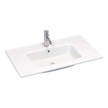 BATH DELUXE 06-080-27-11-00 - Εντοιχιζόμενος νιπτήρας HYGE 81x46 cm κεραμικός/λευκός