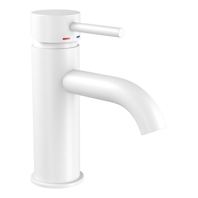 BATH DELUXE 28-005-01-01-04 - Μπαταρία νιπτήρος DRAGOR 15,6 cm λευκό ματ