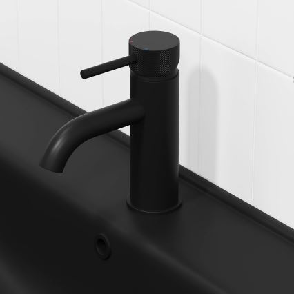 BATH DELUXE 28-005-03-02-00 - Μπαταρία νιπτήρος ANHOLT 15,6 cm ματ μαύρο