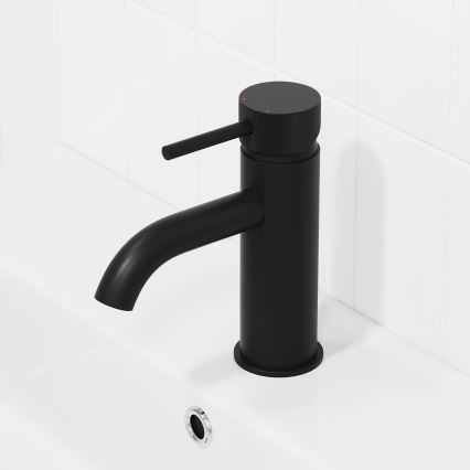 BATH DELUXE 28-005-03-02-00 - Μπαταρία νιπτήρος ANHOLT 15,6 cm ματ μαύρο
