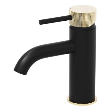 BATH DELUXE 28-005-03-72-00 - Μπαταρία νιπτήρος ANHOLT 15,6 cm μαύρο/ορείχαλκος