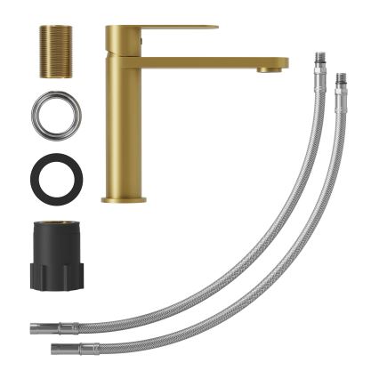 BATH DELUXE 28-017-02-70-02 - Μπαταρία νιπτήρος TARNBY 17,3 cm brushed ορείχαλκος