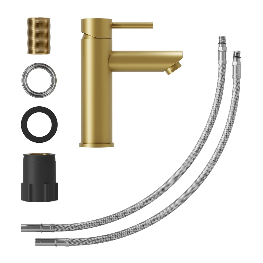 BATH DELUXE 28-017-03-70-02 - Μπαταρία νιπτήρος RINGSTED 17,8 cm brushed ορείχαλκος