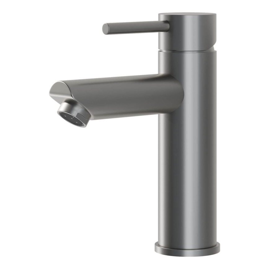 BATH DELUXE 28-017-03-73-02 - Μπαταρία νιπτήρος RINGSTED 17,8 cm powdered γκρι