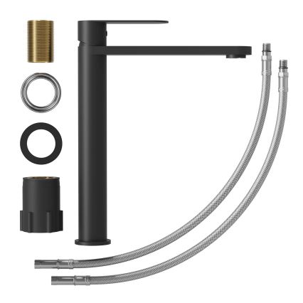 BATH DELUXE 28-027-02-02-02 - Μπαταρία νιπτήρος TARNBY 27,3 cm ματ μαύρο