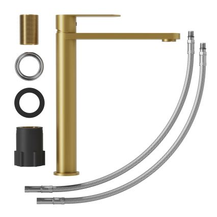 BATH DELUXE 28-027-02-70-02 - Μπαταρία νιπτήρος TARNBY 27,3 cm brushed ορείχαλκος