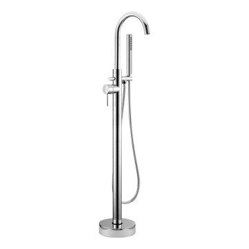 BATH DELUXE 28-114-01-60-00 - Eλεύθερης τοποθέτησης σετ μπάνιου με μπαταρία DRAGOR 116 cm γυαλιστερό χρώμιο