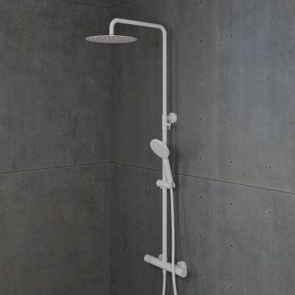 BATH DELUXE 31-120-05-01-00 - Σετ μπάνιου με θερμοστατική μπαταρία DRAGOR λευκό ματ