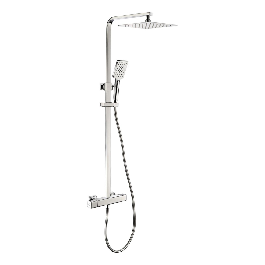 BATH DELUXE 31-120-06-60-00 - Σετ μπάνιου με θερμοστατική μπαταρία NAESBY γυαλιστερό χρώμιο