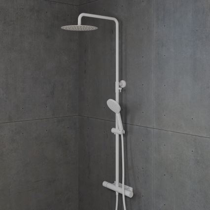BATH DELUXE 31-120-07-01-00 - Σετ μπάνιου με θερμοστατική μπαταρία DRAGOR λευκό ματ