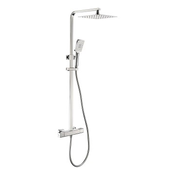 BATH DELUXE 31-120-08-60-00 - Σετ μπάνιου με θερμοστατική μπαταρία NAESBY γυαλιστερό χρώμιο