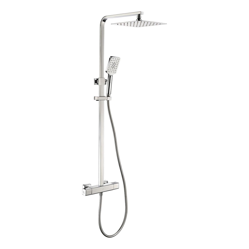 BATH DELUXE 31-120-08-60-00 - Σετ μπάνιου με θερμοστατική μπαταρία NAESBY γυαλιστερό χρώμιο
