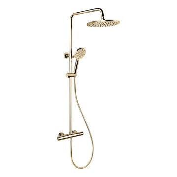 BATH DELUXE 31-120-08-64-00 - Σετ μπάνιου με θερμοστατική μπαταρία DRAGOR γυαλιστερό ορείχαλκος