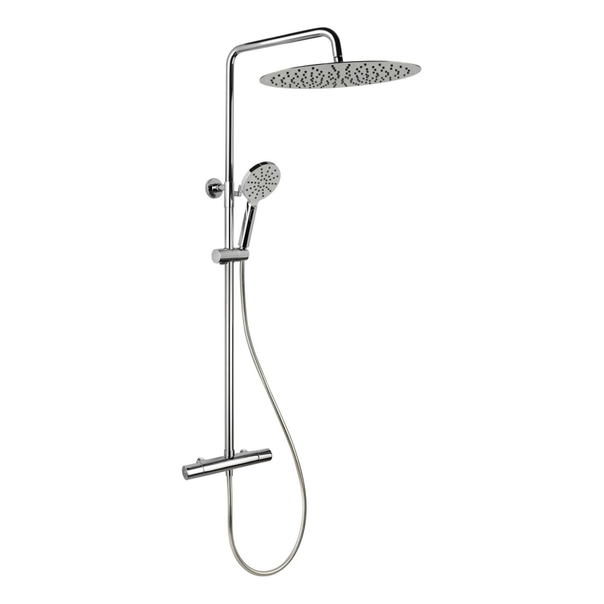 BATH DELUXE 31-120-09-60-00 - Σετ μπάνιου με θερμοστατική μπαταρία DRAGOR γυαλιστερό χρώμιο