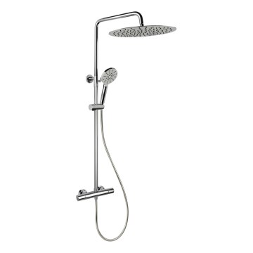 BATH DELUXE 31-120-13-60-00 - Σετ μπάνιου με θερμοστατική μπαταρία DRAGOR γυαλιστερό χρώμιο