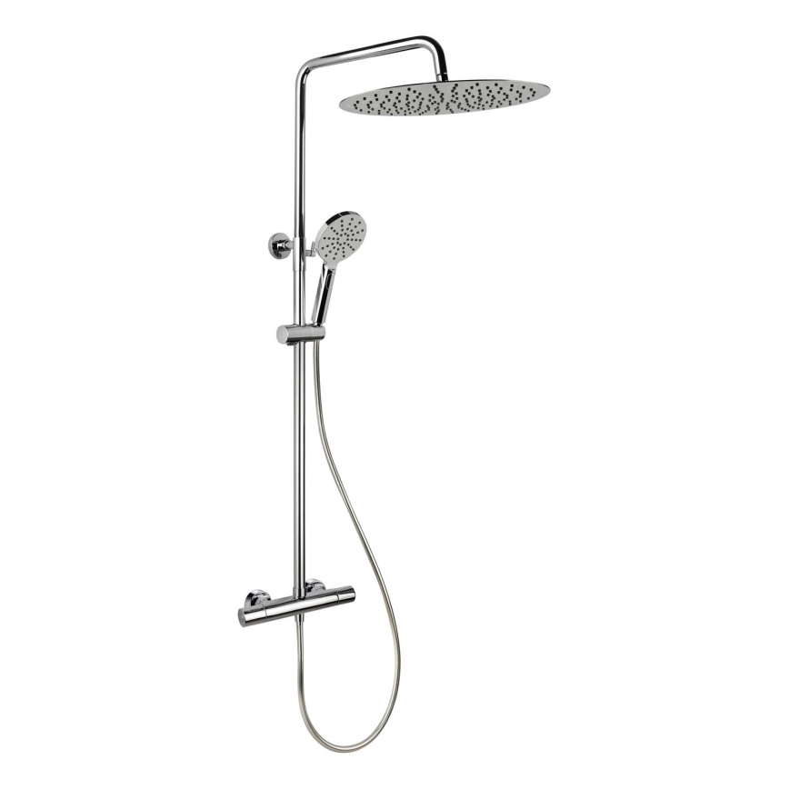 BATH DELUXE 31-120-13-60-00 - Σετ μπάνιου με θερμοστατική μπαταρία DRAGOR γυαλιστερό χρώμιο