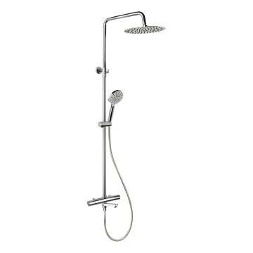 BATH DELUXE 31-160-11-60-00 - Σετ μπάνιου με θερμοστατική μπαταρία DRAGOR γυαλιστερό χρώμιο