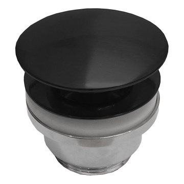 BATH DELUXE 33-004-05-02-04 - Βαλβίδα νιπτήρος RODBY διάμετρος 6,6 cm μαύρο