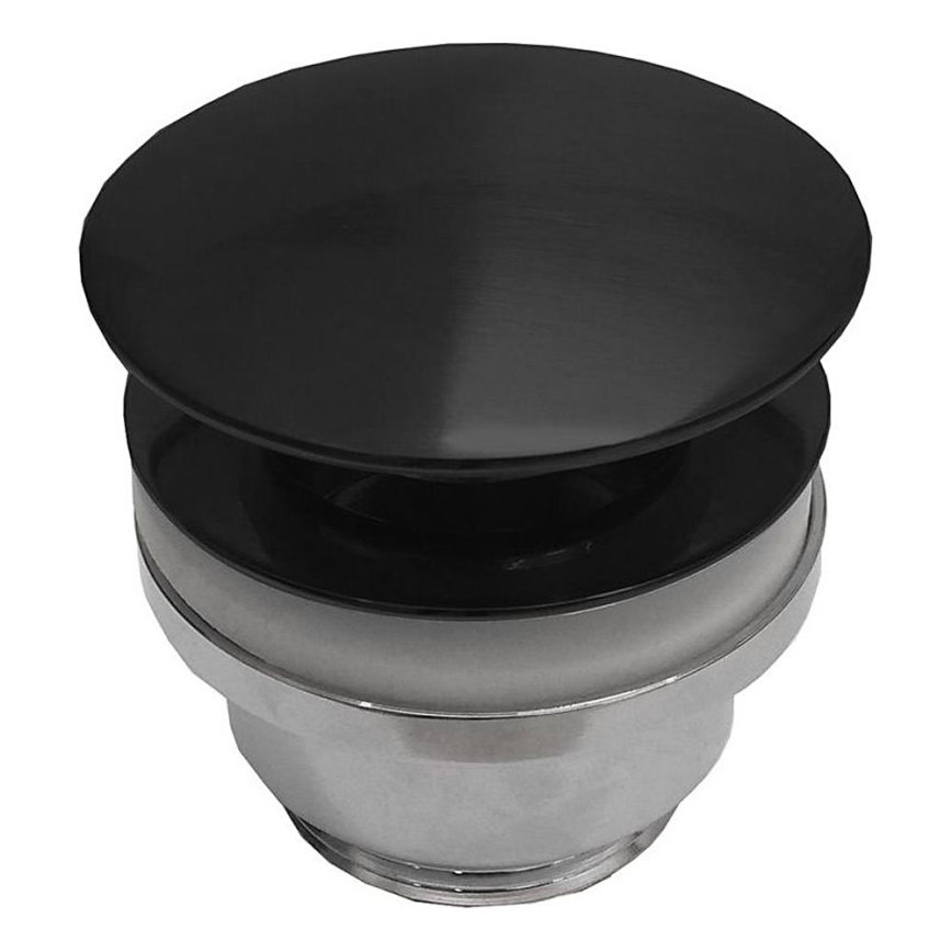 BATH DELUXE 33-004-05-02-04 - Βαλβίδα νιπτήρος RODBY διάμετρος 6,6 cm μαύρο