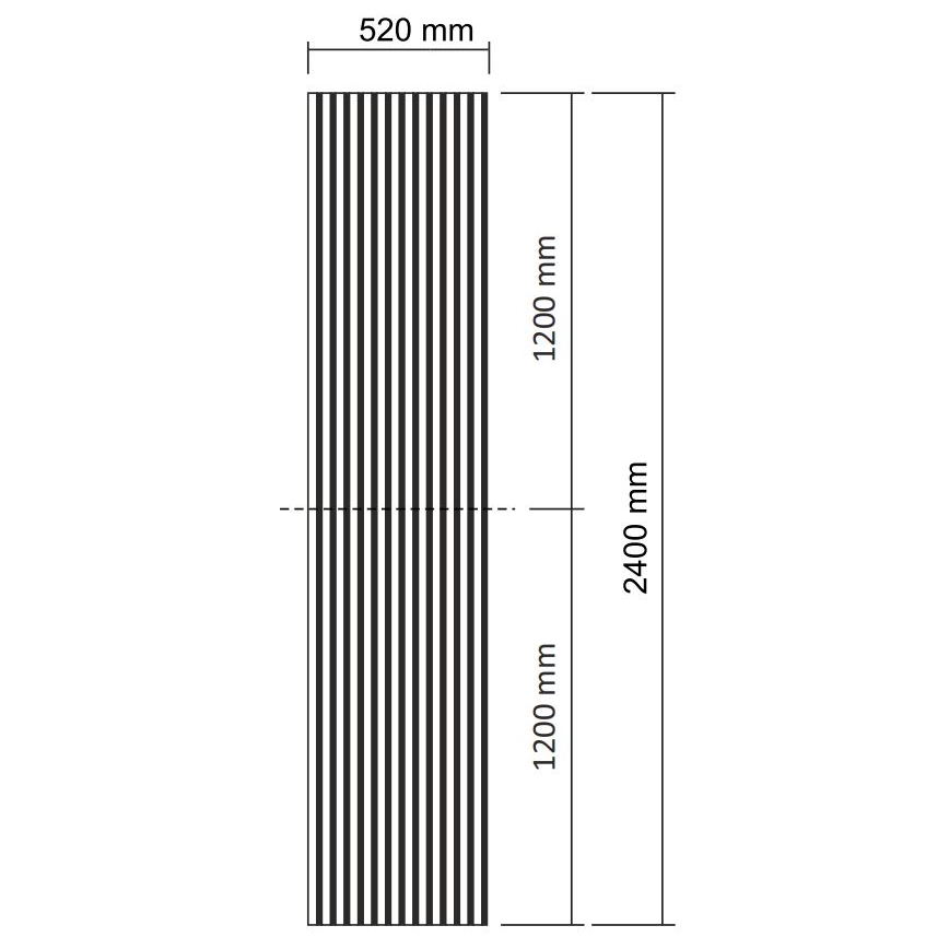 BATH DELUXE 54-240-11-86-12 - Ακουστικό επενδυτικό πάνελ VASALUND 240x52 εκ. δρυς