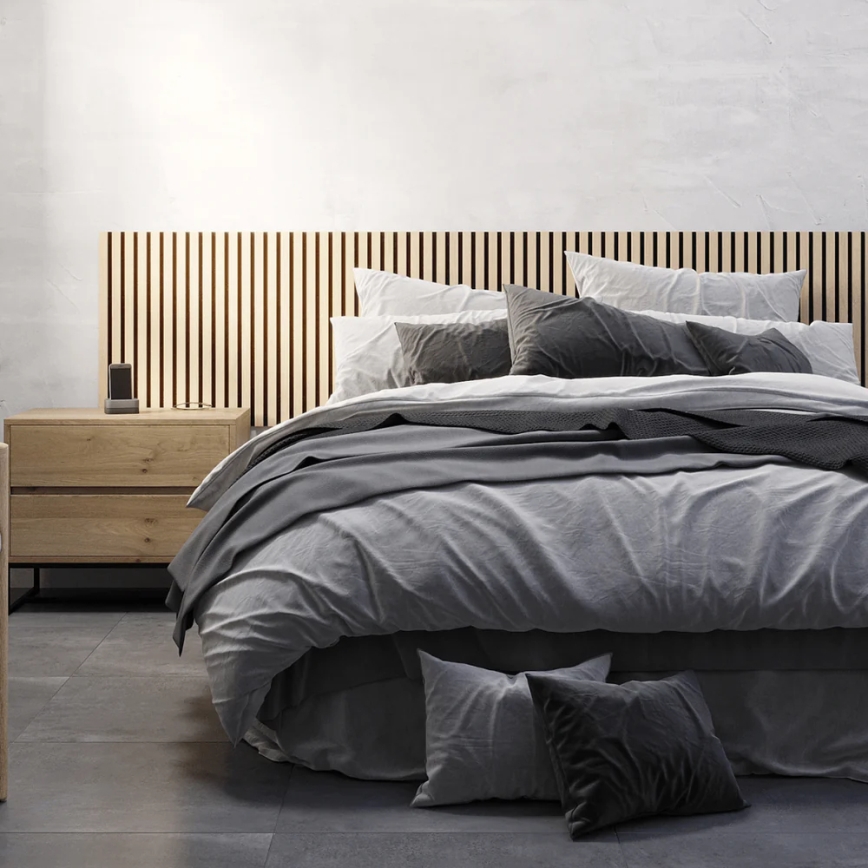 BATH DELUXE 54-240-11-86-12 - ΣΕΤ 4x Ηχοαπορροφητικό πάνελ τοίχου VASALUND 240x52 cm δρυς