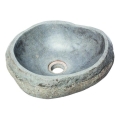 Bathco 00393 - Επιτραπέζιος νιπτήρας RIO 52x47 cm πέτρα/γκρι