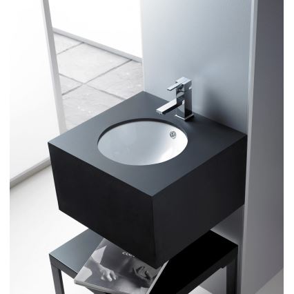 Bathco 0052 - Εντοιχιζόμενος νιπτήρας CERDENA Ø 38 cm πορσελάνη/λευκό