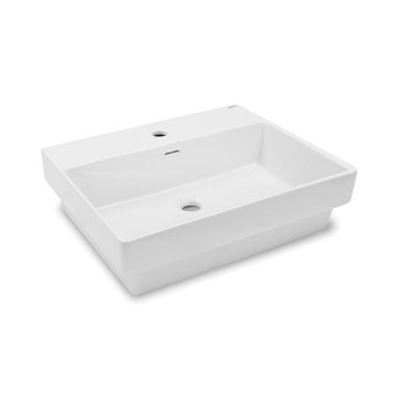 Bathco 0062 - Εντοιχισμένος νιπτήρας FUNCHAL 55x45 cm πορσελάνη/λευκό