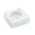 Bathco 0081 - Επιτραπέζιος νιπτήρας GOTA 45x45 cm πορσελάνη/λευκό