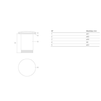 Bathco 0212MT- Βαλβίδα νιπτήρα χωρίς υπερχείλιση CLICK-CLACK, διάμ. 6 cm, γυαλιστερό χρώμιο/ματ λευκό