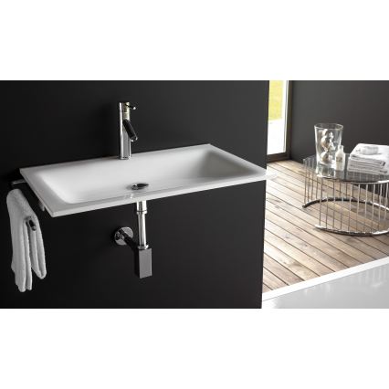 Bathco 0507 - Εντοιχισμένος νιπτήρας MONACO 60x50 εκ. ρητίνη/λευκό