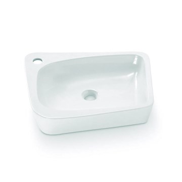 Bathco 4001 - Επιτραπέζιος νιπτήρας ARAGON 50 x 40,5 cm πορσελάνη/λευκό