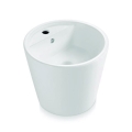 Bathco 4057 - Επιτραπέζιος νιπτήρας FLORENCIA Ø 42 εκ. πορσελάνη/λευκό