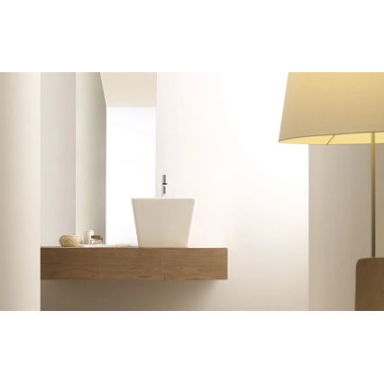 Bathco 4059 - Επιτραπέζιος νιπτήρας GENOVA 42x42 cm πορσελάνη/λευκό