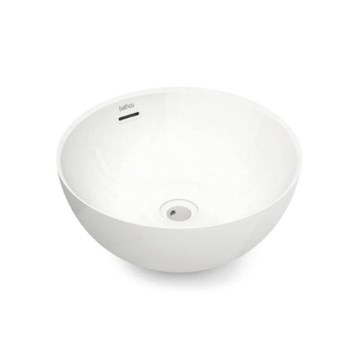Bathco 4131 - Επιτραπέζιος νιπτήρας BARI Ø 37 cm πορσελάνη/λευκό